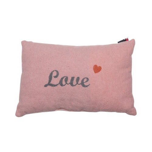 OFF WHITE LOVE REVERSIBLE (FILLED) CUSHION