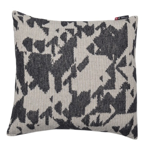 CHARCOAL GRAPHIC PATTERN ALL OVER CUSHION 40 X 40 CM