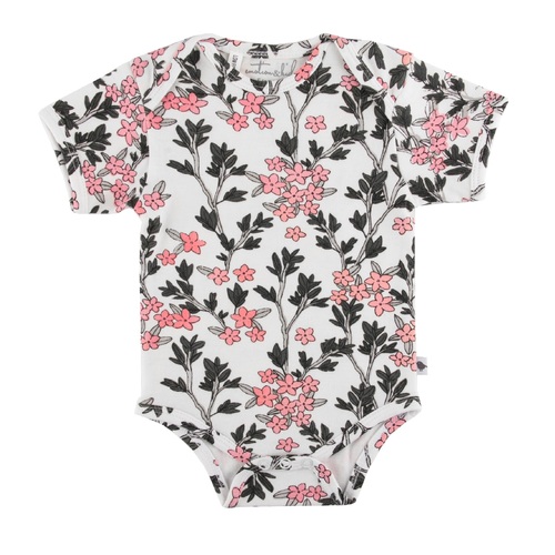 MESSY WILD FLOWERS SHORT SLEEVE BODY SUIT