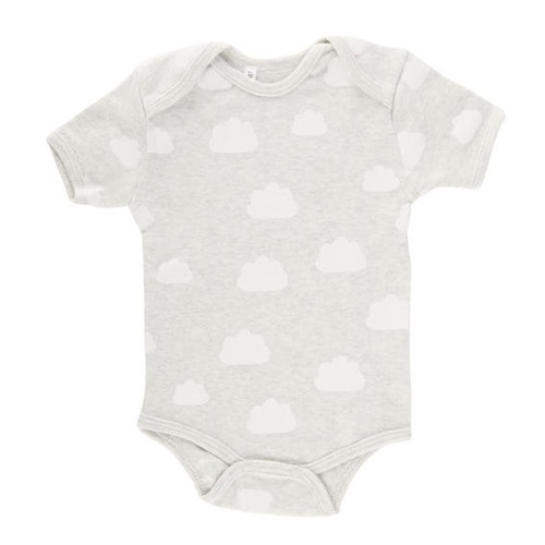 GREY CLOUDS SHORT SLEEVE BODY SUIT