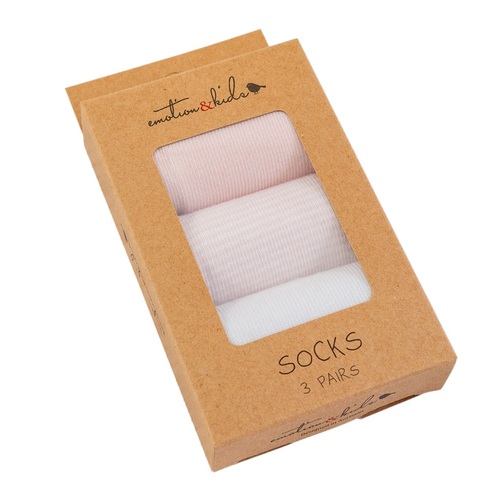 Pink Fine Stripe Sock Pack
