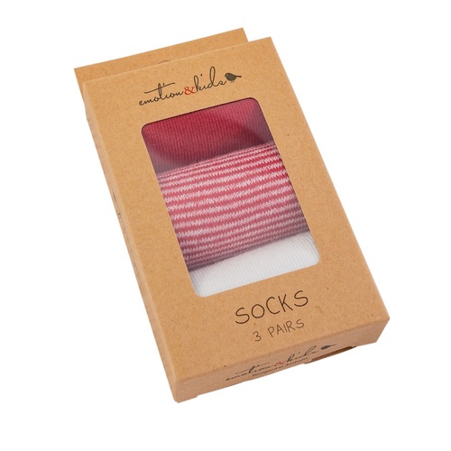 Red Fine Stripe Sock Pack