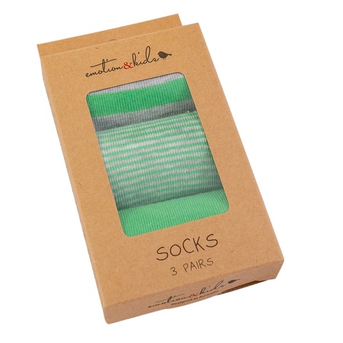 Green & Grey Sock 3 Pack