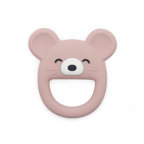 DUSTY PINK MOUSE TEETHER